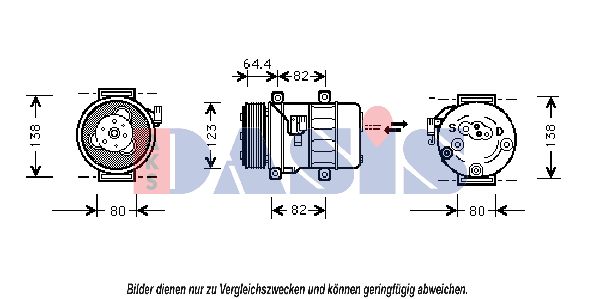 AKS DASIS Kompressori, ilmastointilaite 850696N